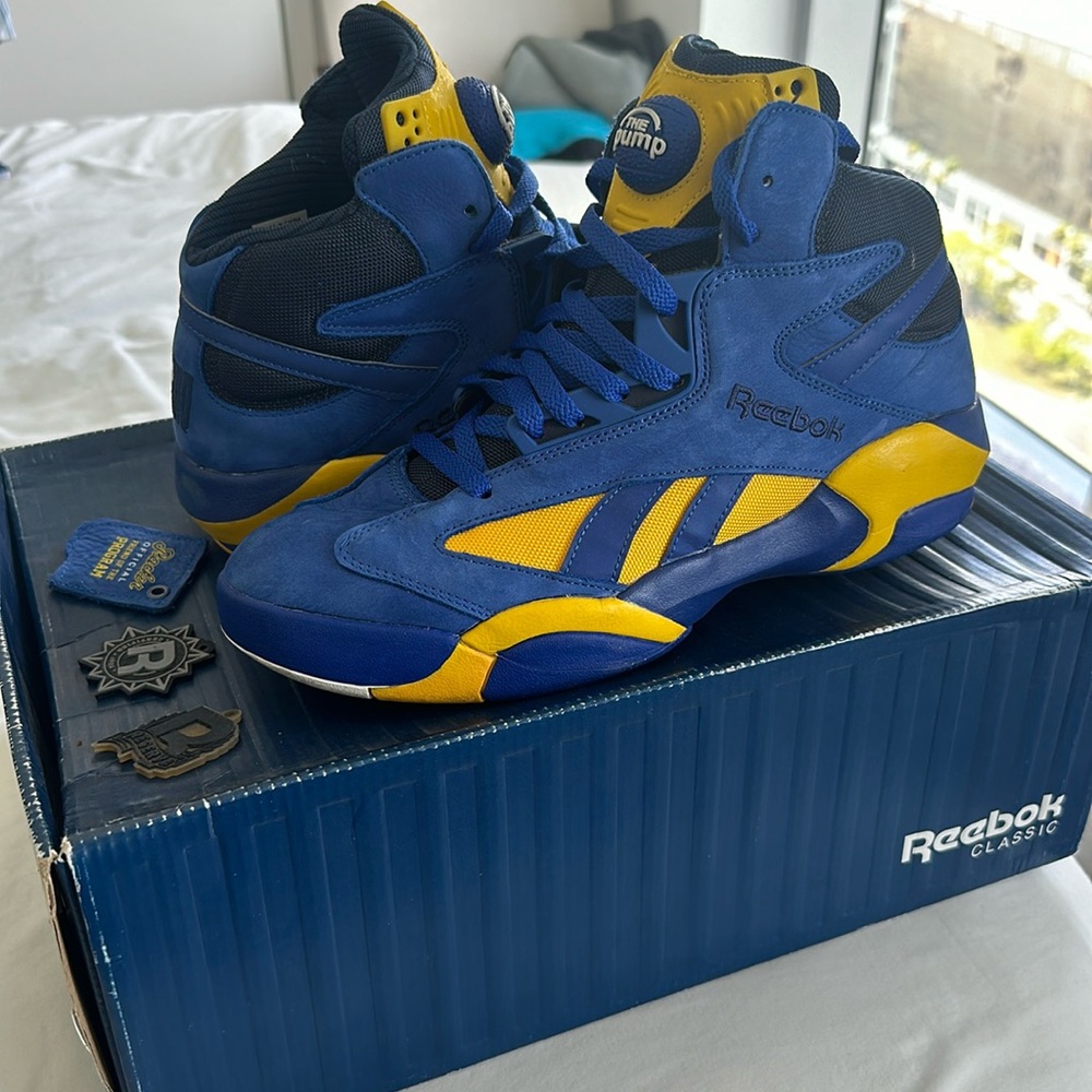 Vintage Reebok Shaq Attaq Men’s Size 10 Basketball Sneakers with The Pump